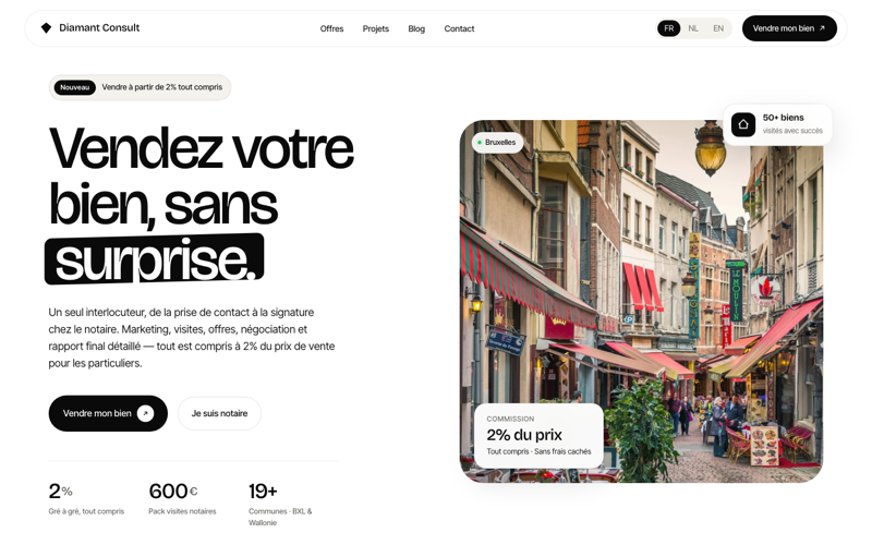 Diamant Consult website